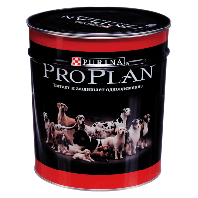 Жестяные банки для собачьего корма «Purina»
